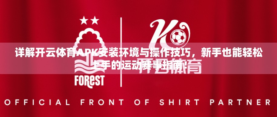 详解开云体育APK安装环境与操作技巧，新手也能轻松上手的运动赛事指南！