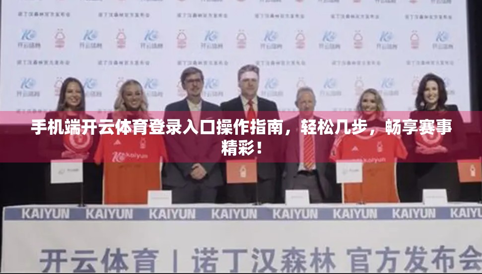 手机端开云体育登录入口操作指南，轻松几步，畅享赛事精彩！