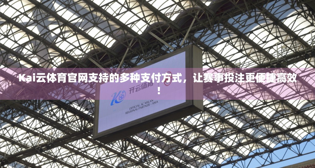 Kai云体育官网支持的多种支付方式，让赛事投注更便捷高效！
