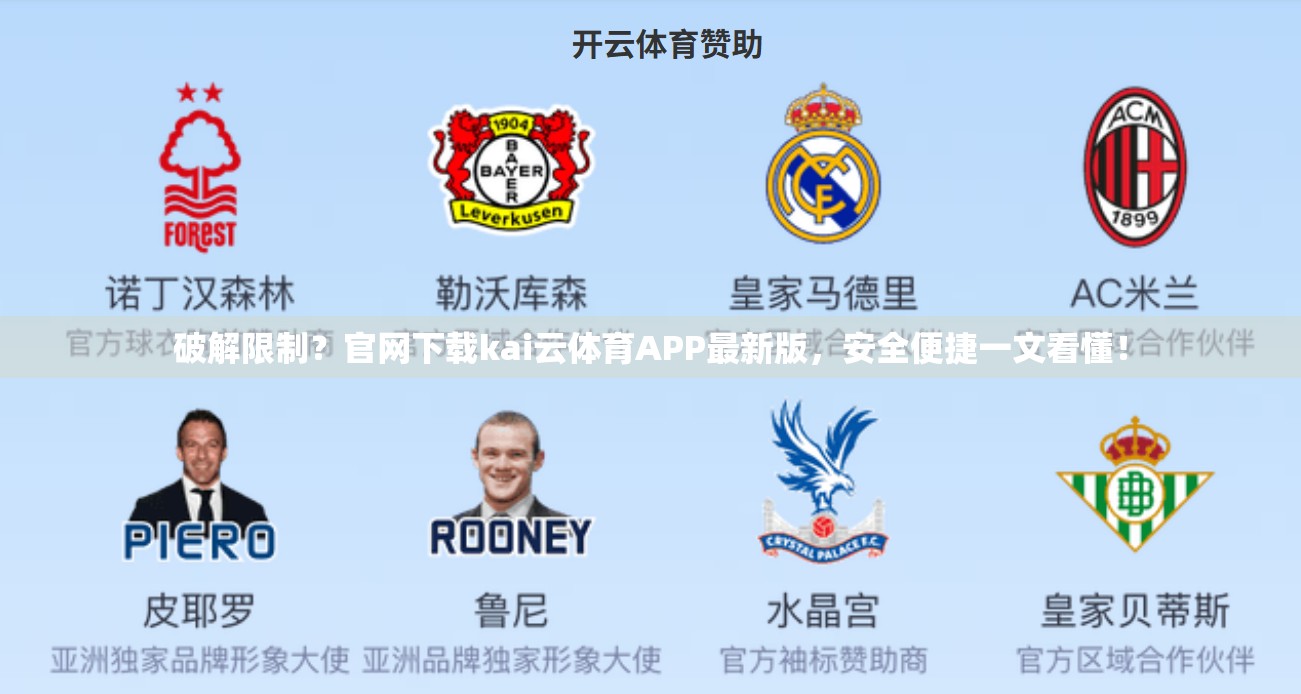破解限制？官网下载kai云体育APP最新版，安全便捷一文看懂！